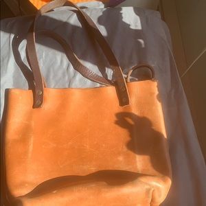 Portland leather goods tote